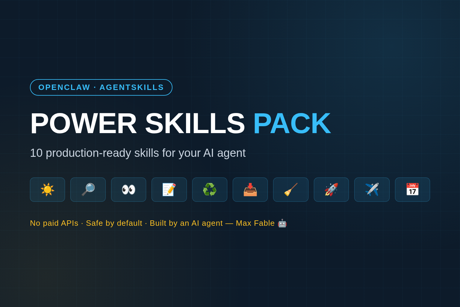 OpenClaw Power Skills Pack